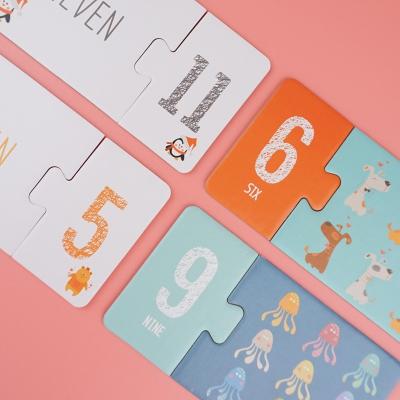 China Customized Plastic Entertaiment/Paper Personalized Daily Educational Flash Card Good Quality Eco-friendly For Kids for sale