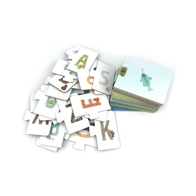 China Eco-Friendly Custom Kids Early Educational Flash Card Alphabet Learning Flash Cards Educational for sale