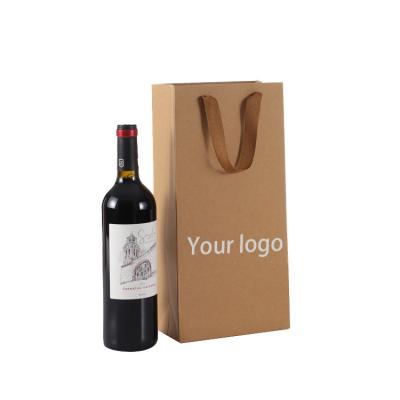 China Handmade Low Moq Makers Square Wine Paper Bag Custom for sale