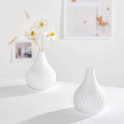 China Small dry crafts hydroponic flower arrangement by Nordic modern insModern ceramic simple vase flower vase home decoration for sale