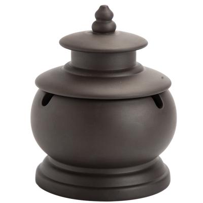 China Ceramic creative ashtray purple sand smoke extinguishing bowl with lid ashtray retro faded tea room decoration ornaments for sale