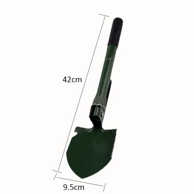 China Hot Sale New Design Military Folding Camping Shovel Garden Tools Durable Multifunctional Steel Head for sale