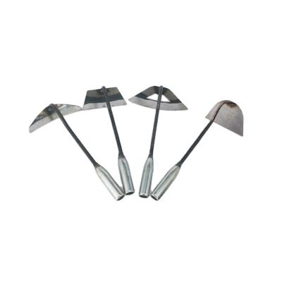 China High quality weeding all steel hollow hoe farm plant landscaping garden tools small hoe for sale