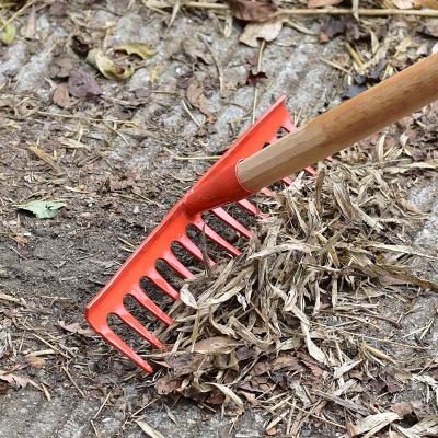 China Agriculture Rake 12 13 14 Teeth Manganese Steel Rake Head For Cultivating Garden Lawn Leaf Tools Rake Cleaning Head for sale