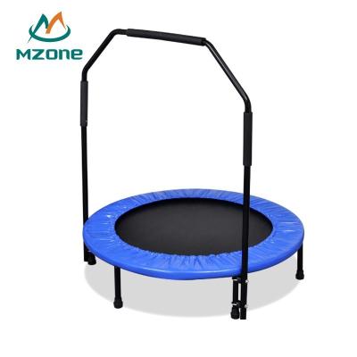 China 100 Kg For Mzone Mini Spring Trampoline Cheap Prices Adult Folding Mini Trampoline With Handle for sale