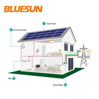 China Commercial Solar System Price 100KW Grid Tied Solar Power System Solar Panel System 100 KW for sale