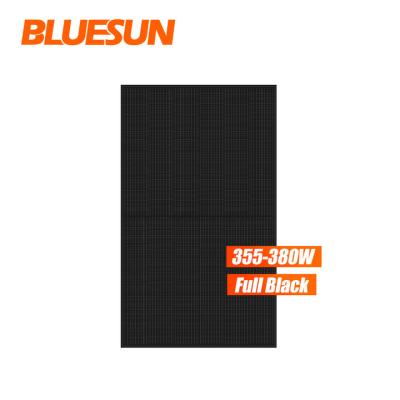 China Solar System All Black Mono Solar Panel 370W 400watt Solar Power Panel In US Warehouse Stock for sale