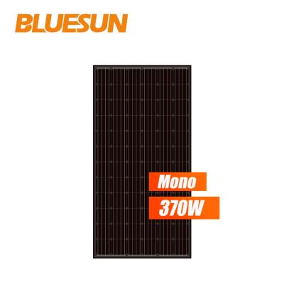 China best sale half cut solar panel 360w 370w mono all black solar panel 370w 360w with good price 166mmx166mm for sale