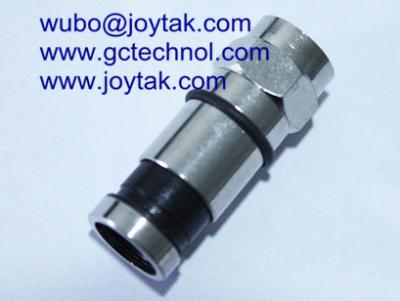 China F male compression connector coaxial connector waterproof for CATV RG6 coaxial cable for sale