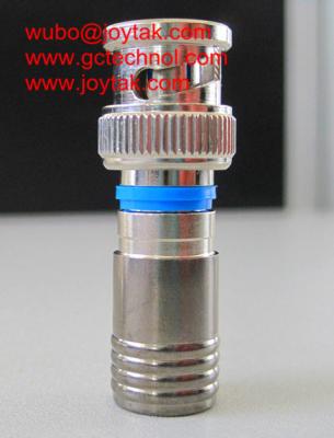 Chine Type Ni de compression de connecteur coaxial de BNC de câble coaxial de 75ohm RG6 RG59. Plaqué/BNC.MC75.03N à vendre