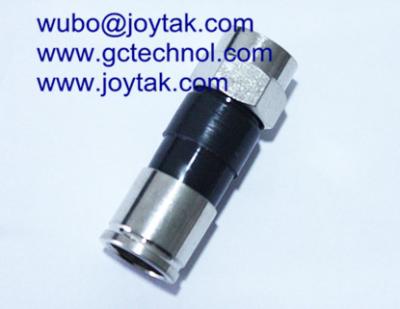 China F Type Compression Connector for RG59 Cable TV Coax Cable China Manufacturer for sale