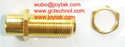 China Coaxial Adapter Coaxial Adaptor RCA Female To F Female Screw On Connector / RCAF.FF.03G for sale