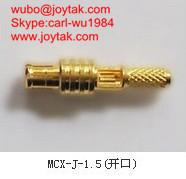 China El oro de alta calidad plateó el conector coaxial 50ohm MCX-J-1.5 de la encrespadura del streight MCX en venta