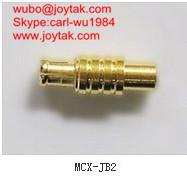 Chine L'or de haute qualité a plaqué le connecteur coaxial 50ohm MCX-J-B2 de cuir embouti de streight de la prise MCX à vendre