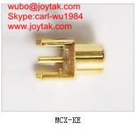 China High quality gold plated MCX jack streight PCB mount type coaxial connector MCX-KE for sale