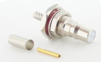 Chine Type de cuir embouti de cloison étanche de cric de QMA pour le type droit 50ohm de cloison étanche femelle du câble RG174 coaxial de liaison à vendre