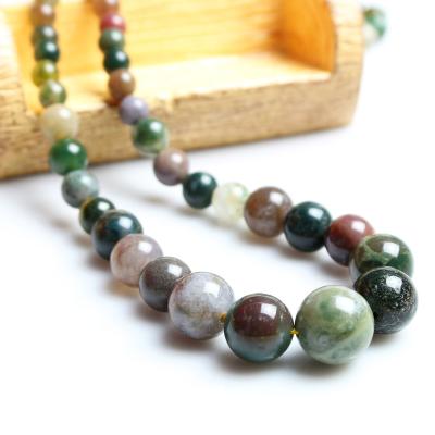 China Onyx 6-14mm ethnic quartz semi-precious stone beaded necklace, party gift nature stone necklace for women for sale