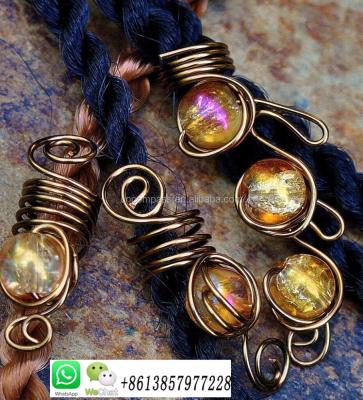 China New alum spring dread beadsl africa hair braid dread dreadlock beads cut nepal and tiben silver hair styling diy jamaica hairstyles for sale