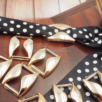 China 1000pcs Bags 26/16mm UV Plated Rose Gold Not Fade DIY Ribbon Buckle Charm Invitation Ribbon Slider Headband Hair Clip for sale