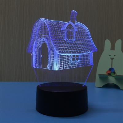 China acrylic 3d logo led 3d night light base for illusion home lamp 3d lamp christmas decoration colorful 3d night light for sale