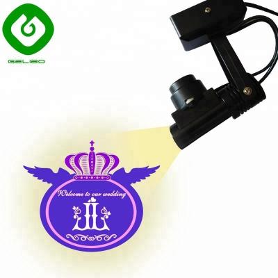 China 15w advertising led advertising rotating logo gobo floor projector lamp image for sale