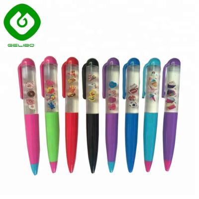 China Promotional Pen Factory Supplier Custom Logo Liquid Floating Pen With Naked Girl Floats For Promotion for sale