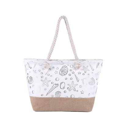 China 2020 High Quality Beach Bag Custom Factory Supplies Pop Style Seashell-patterned Bags for sale