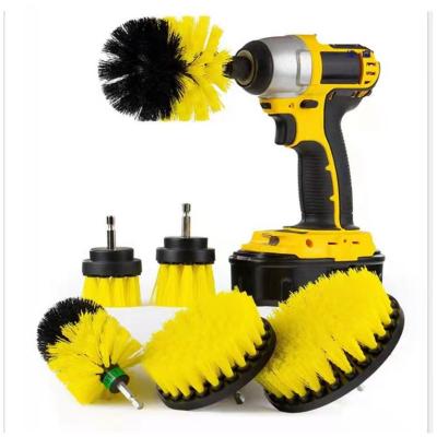 China Useful Roller Necessary Factory Supply Direct Wash Set 4 Seat Drill Cleaning Brushes for sale