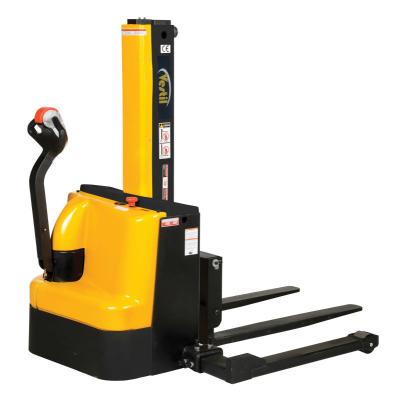 China 1T 1.6m narrow mast battery stacker VH-NPST straddle legs electric lifter 1000kg for sale