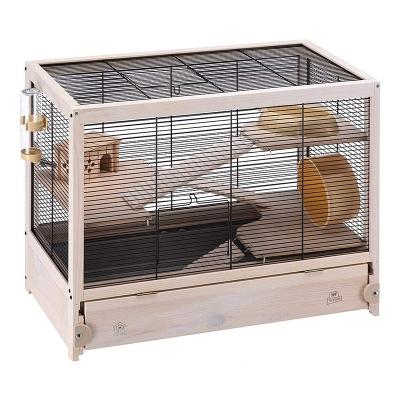 China Viable Wooden Hamster Cage Mice And Rat Habitat Animal Small For Rabbits Guinea Pigs Chinchillas for sale