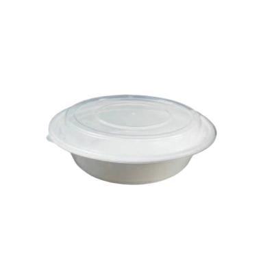 China Wholesale Microwavable Plastic Takeout Containers Disposable Round Plastic Box Microwavable Food With Lids for sale