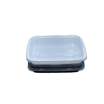 China Free Sample Microwavable Round / Rectangle Plastic Meal Prep Containers With Lids Storage Lunch Box Disposable Food Microwable Box for sale