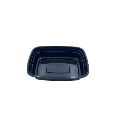 China 1 Compartment Disposable Takeaway Food Container Plastic Packaging Lunch Microwavable Bento Box With Lid for sale