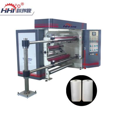 China Automatic1600mm HHL Horizontal And Vertical Customized Nonwoven Merchandise Slitting And Rewinding Machine for sale