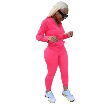 China 2021 Autumn Breathable Casual Clothing Women Sweat Suit Hoodie Tracksuit Two Piece Set for sale