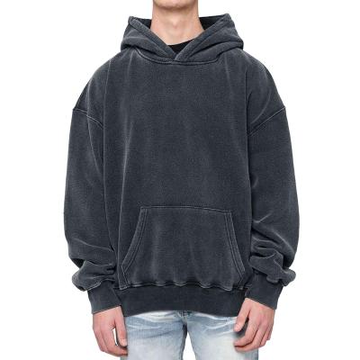 China Wholesale Custom Acid Long Sleeve Pullover Hoodie Wash Anti-wrinkle Men's Oversized Hoodie For Men for sale