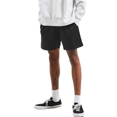 China Viable New Design Custom Wholesale Color Mens Summer Shorts Patch Pocket Elastic Waist Shorts Mesh Plain Mens Shorts for sale