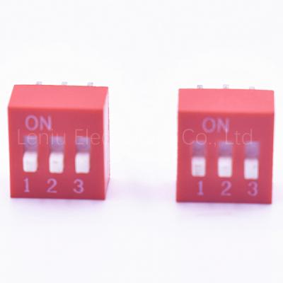 China 50V 100ma Electronic Slide Inverter DIP Switch 1 - 2 or 3 - 4 - 5 - 6 - 7 - 8 - 9 - 10 Positions DIP Switch for sale