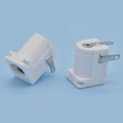 China White DC Power Socket Power Plug DC 005B 5.5*2.5mm 3 Pin Jack DC-005B Socket Base DC005B Connector 5.5x2.1 mm for sale