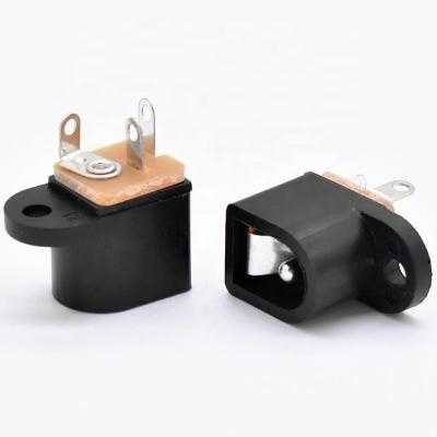 China Industrial/Residential/General Purpose 5.5*2.5 DC-016A 5521 DC Power Socket DC016A 5.5*2.1 3 Pins 5525 DC Jack Single Ear DC 016A Connector Mother Seat Ear for sale