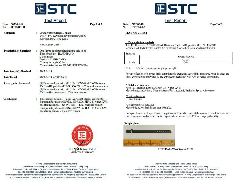 EUROPEAN REGULATION (EU) NO.1907/2006 (REACH) ANNEX XVII AND REGULATION (EU) NO.484/2011-TOTAL CADMIUM CONTENT AND ITS AMENDMENT - Dongguan GRAND Maple Optical Limited