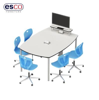 China ESCO Series Modern Collaborative Collaboration / Visual Classroom Learning Table for sale