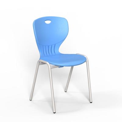 China Commercial Primary School Furniture Small Children High Quality Plastic High Quality Chair With Metal Base for sale