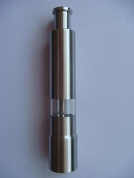 China One Handed Stainless Steel Pepper Mill With 15cm Thumb Grinder & Inside Spring for sale