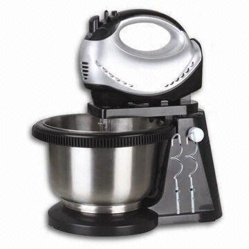 China 5 Speeds Multi Function 200W Power Silver Stainless Steel Turbo Hand Electrical Blenders, Hand Food Mixer for sale