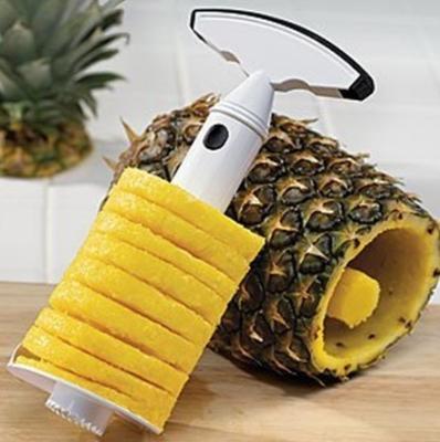 China Home Plastic Handle ABS and TPR Fruit Pineapple Peeler Corer Slicer for sale