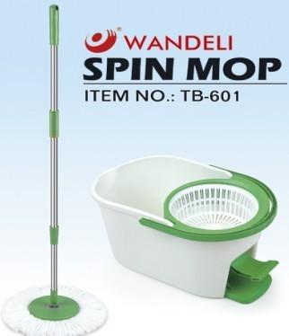 China One Touch Steam Tornado Floor spin mop With 7.6L Bucket , Whit pedal for sale