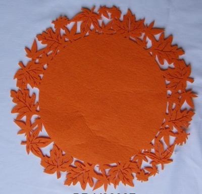 Cina Orange Round , Ellipse Nonwoven Fabric Placemats And Coasters Eco-Friendly in vendita