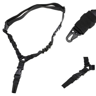 China Ourdoor Hunting Shooting Nylon Lanyard With Tactical Gun Sling Outdoor Adjustable Telescopic Military Band Belt Safety for sale