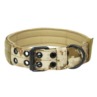 China Camouflage Portable Adjustable Military Portable Durable Collar Nylon Rise Sling With Tactical Dog Collar for sale